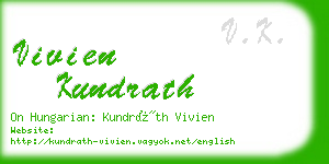 vivien kundrath business card